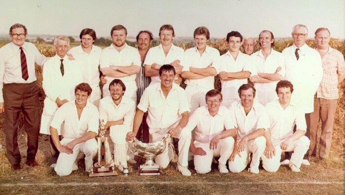 Russell James with his Neyland cricketing teammates